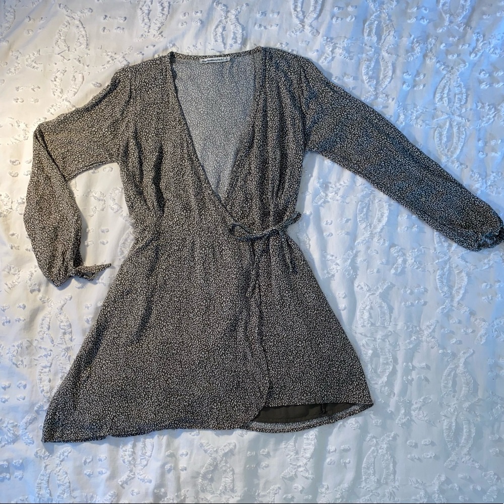 Abercrombie Long Sleeve Wrap Dress